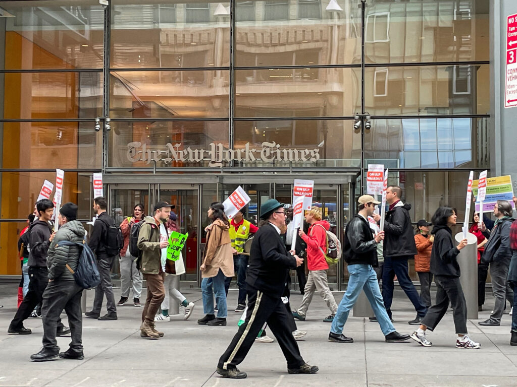 New York Times Tech Workers on Strike